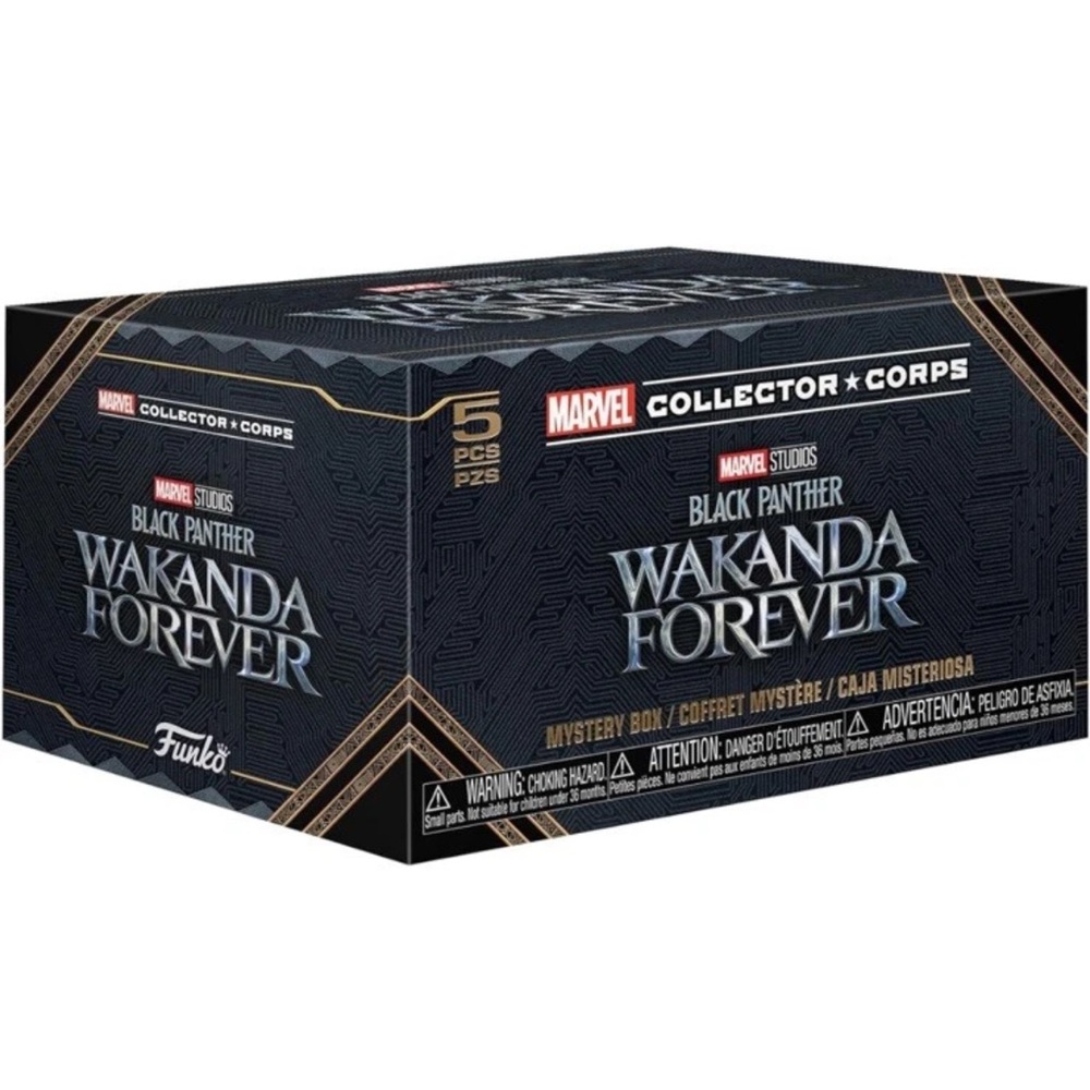 Funko Marvel Collector Corp Subscription Box 5PCS Black Panther Wakanda M Shirt
